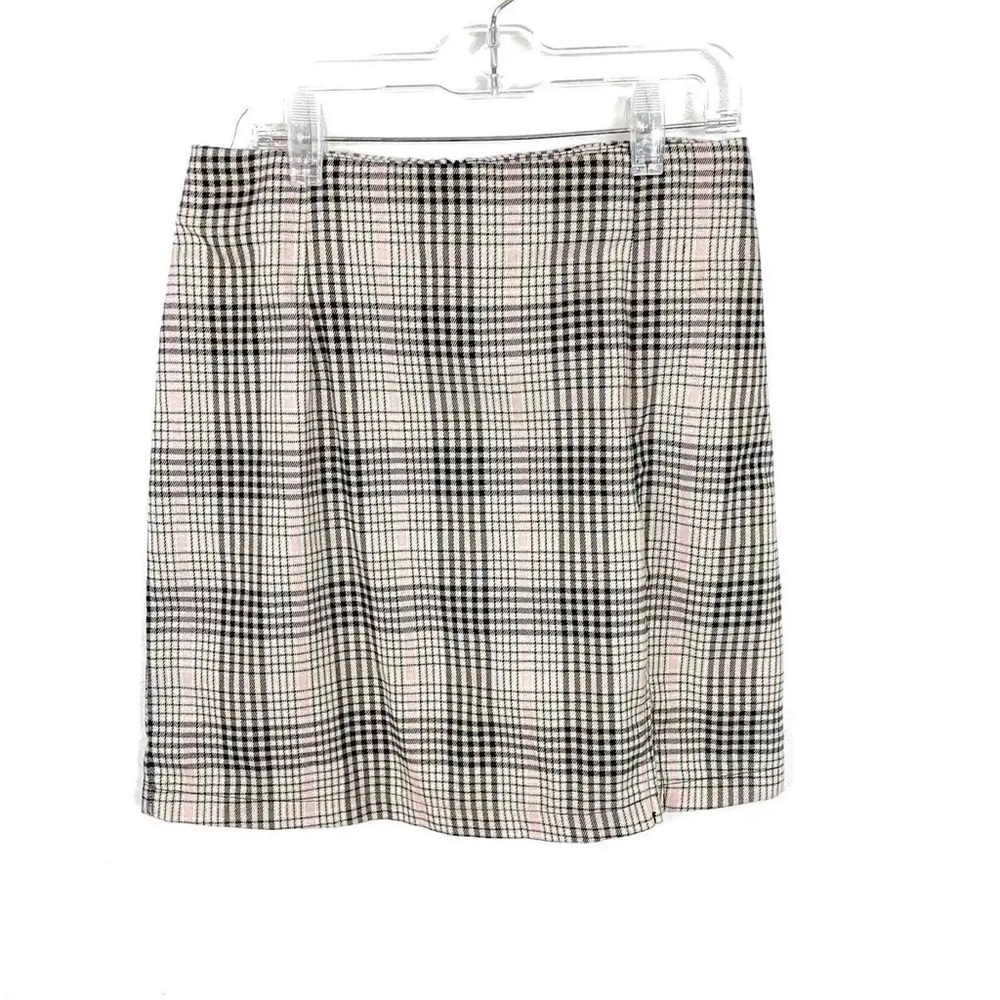 wild fable plaid skirt with slit size 10 women’s target